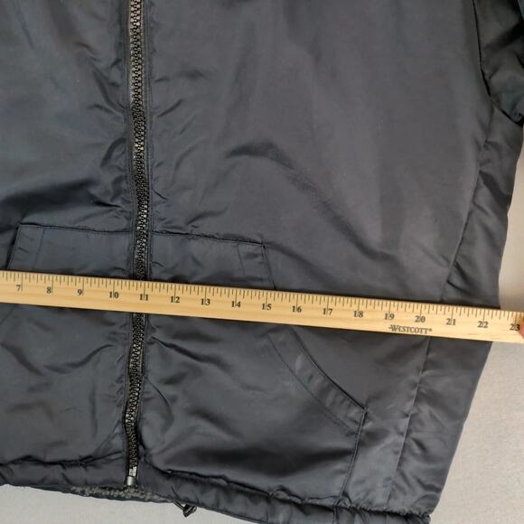 Fabletics Reversible Black Hoodie Jacket Women's S Polar Fleece Sherpa & Nylon - Picture 6 of 10